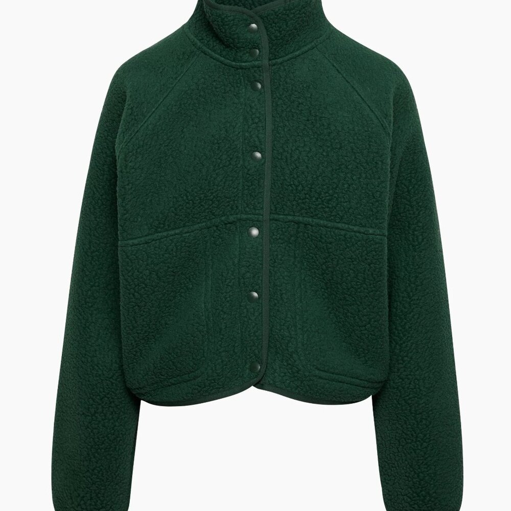Green Aritzia Fleece Jacket